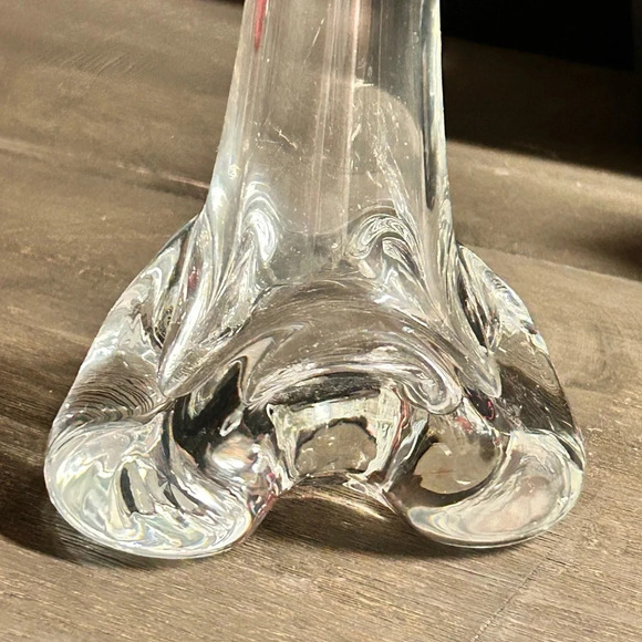 Vintage - Designs Clear Glass Bud Vase 12 inches tall - Picture 3 of 5